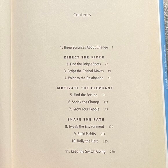 "Switch," by Chip Heath & Dan Heath, 2010 First Edition Hardcover - Picture 7 of 8